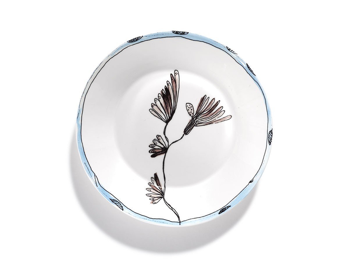 【セラックス/SERAX / GOODS】のMIDNIGHT FLOWERS by MARNI Deep Plate S Camelia Aubergine / ミッドナイトフラワーズ バイ マルニ ディーププレート S カメリアオーバージーン 18cm インテリア・キッズ・メンズ・レディースファッション・服の通販 founy(ファニー) 送料無料 Free Shipping イタリア Italy オレンジ Orange テーブル Table, Dining Table フォルム Silhouette, Form ラベンダー Lavender 手描き Hand-Drawn, Illustrated -|ID: prp329100004660647 ipo3291000000033727536