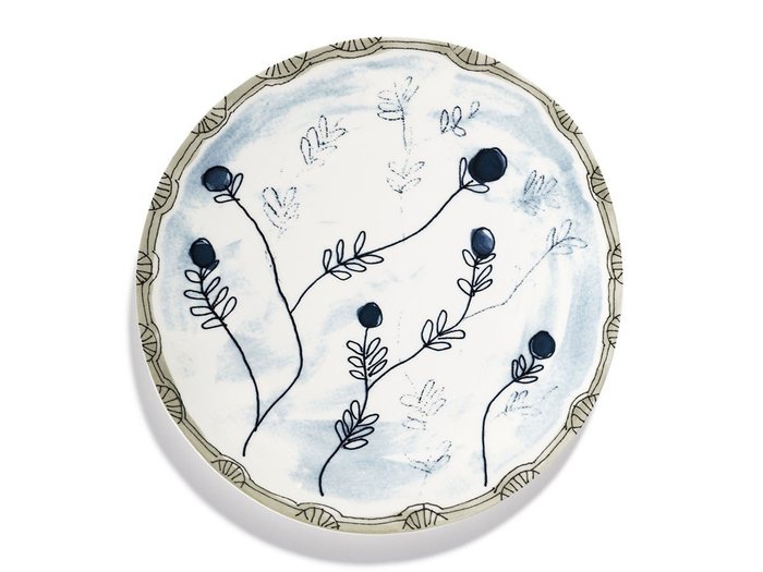 【セラックス/SERAX / GOODS】のMIDNIGHT FLOWERS by MARNI Dinner Plate Mirtillo Tea / ミッドナイトフラワーズ バイ マルニ ディナープレート ミルティッロティー 28cm インテリア・キッズ・メンズ・レディースファッション・服の通販 founy(ファニー) https://founy.com/ イタリア Italy オレンジ Orange 皿 Plate, Dish テーブル Table, Dining Table 手描き Hand-Drawn, Illustrated フォルム Silhouette, Form プレート Plate, Dish ラベンダー Lavender 送料無料 Free Shipping |ID: prp329100004660660 ipo3291000000033727565