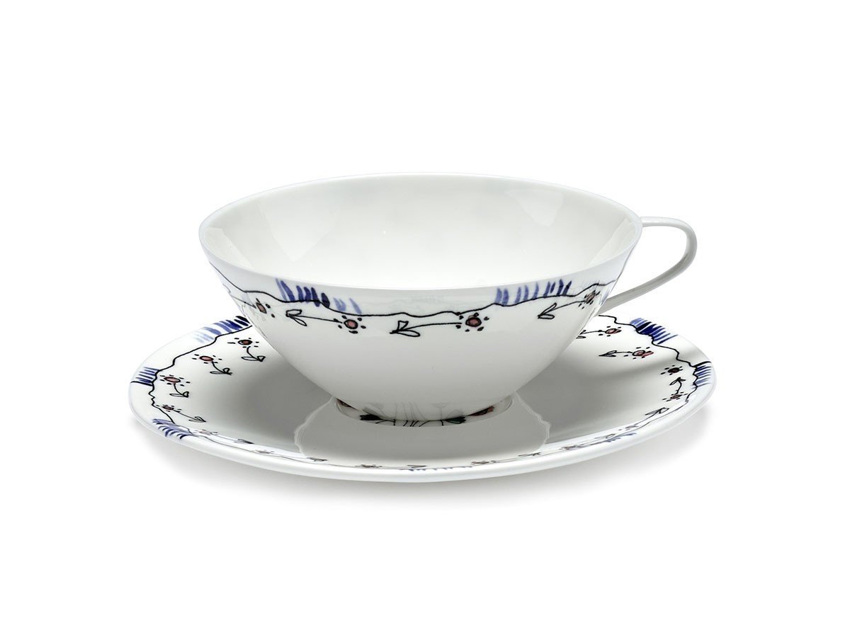 【セラックス/SERAX / GOODS】のMIDNIGHT FLOWERS by MARNI Tea Cup with Saucer Anemone Milk / ミッドナイトフラワーズ バイ マルニ ティーカップ / ソーサー アネモネミルク インテリア・キッズ・メンズ・レディースファッション・服の通販 founy(ファニー) 送料無料 Free Shipping イタリア Italy オレンジ Orange テーブル Table, Dining Table フォルム Silhouette, Form ラベンダー Lavender 手描き Hand-Drawn, Illustrated -|ID: prp329100004660670 ipo3291000000033727593