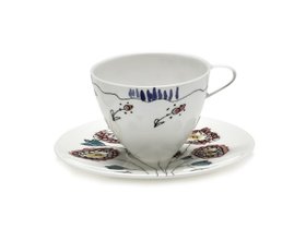 【セラックス/SERAX / GOODS】のMIDNIGHT FLOWERS by MARNI Coffee Cup High Anemone Milk / ミッドナイトフラワーズ バイ マルニ コーヒーカップ / ソーサー 80ml アネモネミルク 人気、トレンドファッション・服の通販 founy(ファニー) 送料無料 Free Shipping イタリア Italy オレンジ Orange テーブル Table, Dining Table フォルム Silhouette, Form ラベンダー Lavender 手描き Hand-Drawn, Illustrated |ID:prp329100004660672