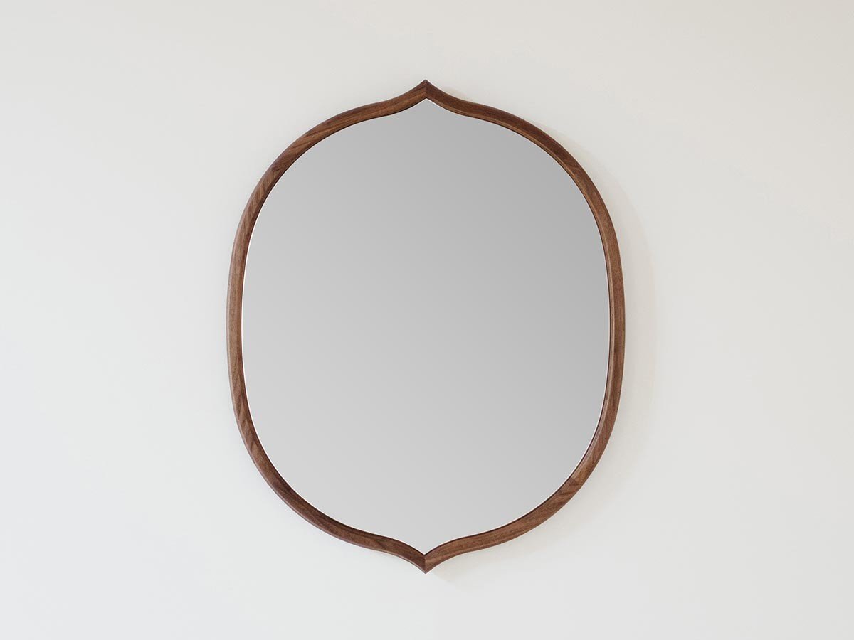 【松井木工/MATSUI MOKKO / GOODS】のSAJI Mirror LEMON 43/54 / サジ ミラー レモン 43/54 インテリア・キッズ・メンズ・レディースファッション・服の通販 founy(ファニー) 　送料無料　Free Shipping　シンプル　Simple, Minimal　フレーム　Frame, Outline　モダン　Modern, Contemporary　モチーフ　Motif, Design Theme　ホーム・キャンプ・アウトドア・お取り寄せ　Home Living / Home & Lifestyle / Camping Gear / Outdoor Camping　家具・インテリア　Home Furniture & Interior. Stylish & Functional Living Spaces　ミラー・ドレッサー　Mirrors & Dressers　壁掛けミラー・全身鏡・スタンドミラー　Wall Mirror　ホーム・キャンプ・アウトドア・お取り寄せ　Home Living / Home & Lifestyle / Camping Gear / Outdoor Camping　家具・インテリア　Home Furniture & Interior. Stylish & Functional Living Spaces　ミラー・ドレッサー　Mirrors & Dressers　ドレッサー・ミラー付き化粧台　Vanity Table for Bedroom　ウッド:ウォールナット|ID: prp329100004671502 ipo3291000000033770260