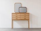 【松井木工/MATSUI MOKKO / GOODS】のSAJI Mirror KAKU 30/41 / サジ ミラー カク 30/41 左:サイズ違いの「38/52(ホワイトオーク)」、右:本商品|ID:prp329100004671507