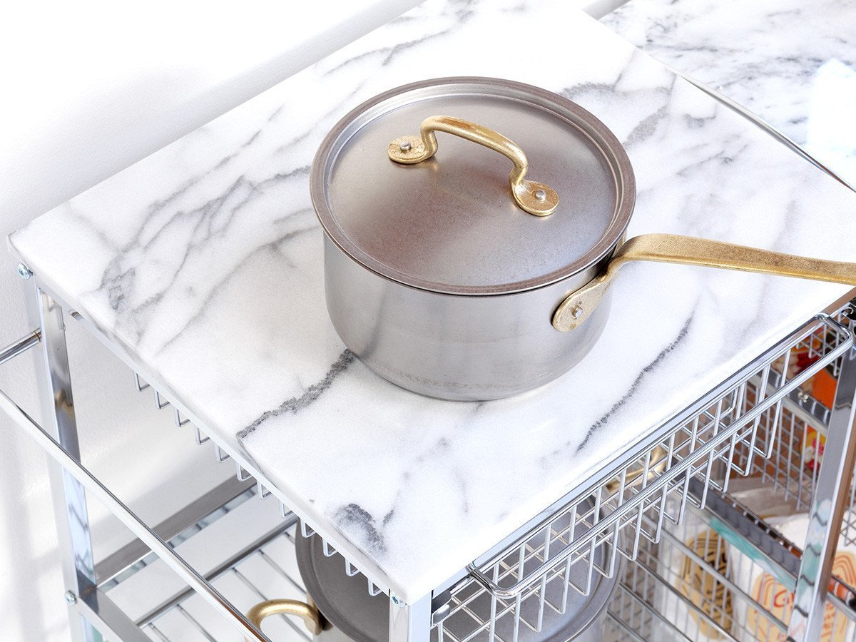 【フライミー ブラン/FLYMEe Blanc / GOODS】のMARBLE TOP WAGON L / 大理石天板ワゴン Lサイズ インテリア・キッズ・メンズ・レディースファッション・服の通販 founy(ファニー) 　送料無料　Free Shipping　サニタリー　Sanitary, Hygiene Item　タオル　Towel, Bath Towel　バスケット　Basket, Basket Bag　ホーム・キャンプ・アウトドア・お取り寄せ　Home Living / Home & Lifestyle / Camping Gear / Outdoor Camping　家具・インテリア　Home Furniture & Interior. Stylish & Functional Living Spaces　収納家具・キャビネット　Storage Furniture　チェストワゴン・移動式収納　Mobile Wagon　|ID: prp329100004688144 ipo3291000000033854558
