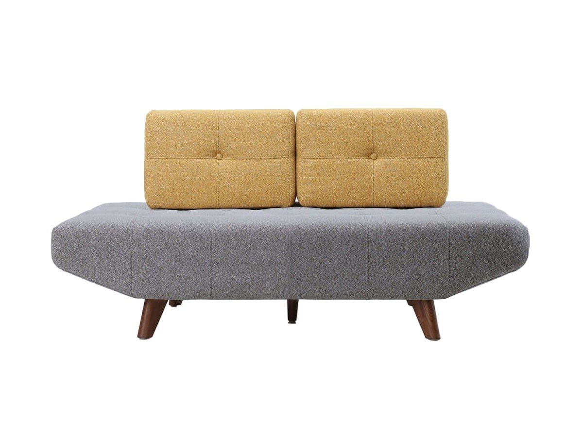 【ジャーナルスタンダード ファニチャー/journal standard Furniture / GOODS】のPLAYA SOFA / プラヤ ソファ ベース 幅154.5cm + 背クッション S 2点 インテリア・キッズ・メンズ・レディースファッション・服の通販 founy(ファニー) 　クッション　Cushion, Throw Pillow　シンプル　Simple, Minimal　フォルム　Silhouette, Form　リラックス　Relax, Relaxed Fit　ホーム・キャンプ・アウトドア・お取り寄せ　Home Living / Home & Lifestyle / Camping Gear / Outdoor Camping　家具・インテリア　Home Furniture & Interior. Stylish & Functional Living Spaces　ソファー　Couches & Sofas　ベース張地:グレー、背クッション張地:イエロー|ID: prp329100004695599 ipo3291000000033907893