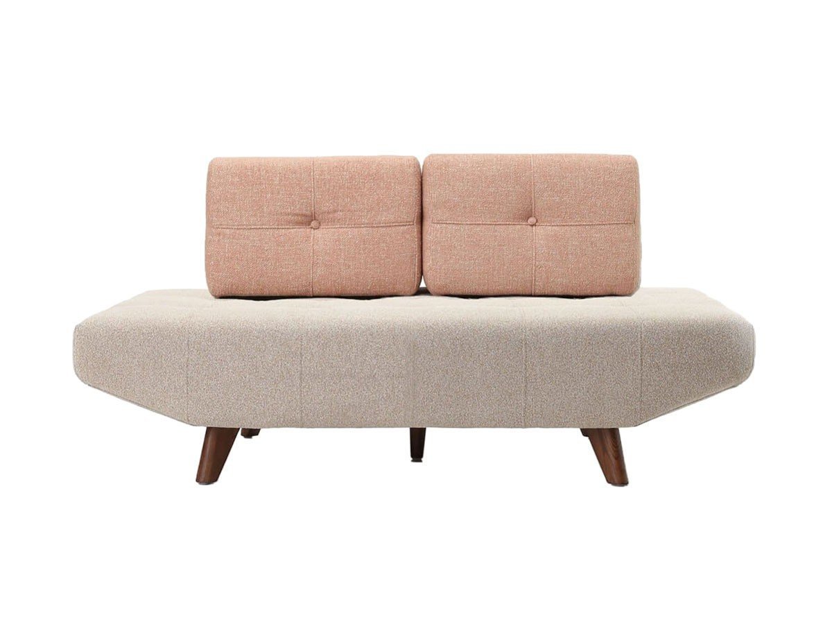 【ジャーナルスタンダード ファニチャー/journal standard Furniture / GOODS】のPLAYA SOFA / プラヤ ソファ ベース 幅154.5cm + 背クッション S 2点 インテリア・キッズ・メンズ・レディースファッション・服の通販 founy(ファニー) 　クッション　Cushion, Throw Pillow　シンプル　Simple, Minimal　フォルム　Silhouette, Form　リラックス　Relax, Relaxed Fit　ホーム・キャンプ・アウトドア・お取り寄せ　Home Living / Home & Lifestyle / Camping Gear / Outdoor Camping　家具・インテリア　Home Furniture & Interior. Stylish & Functional Living Spaces　ソファー　Couches & Sofas　ベース張地:ベージュ、背クッション張地:サーモンピンク|ID: prp329100004695599 ipo3291000000033907904