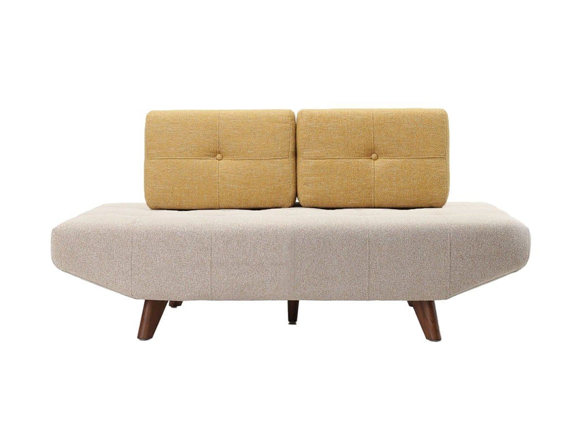 【ジャーナルスタンダード ファニチャー/journal standard Furniture / GOODS】のPLAYA SOFA / プラヤ ソファ ベース 幅154.5cm + 背クッション S 2点 インテリア・キッズ・メンズ・レディースファッション・服の通販 founy(ファニー) 　クッション　Cushion, Throw Pillow　シンプル　Simple, Minimal　フォルム　Silhouette, Form　リラックス　Relax, Relaxed Fit　ホーム・キャンプ・アウトドア・お取り寄せ　Home Living / Home & Lifestyle / Camping Gear / Outdoor Camping　家具・インテリア　Home Furniture & Interior. Stylish & Functional Living Spaces　ソファー　Couches & Sofas　ベース張地:ベージュ、背クッション張地:イエロー|ID: prp329100004695599 ipo3291000000033907906