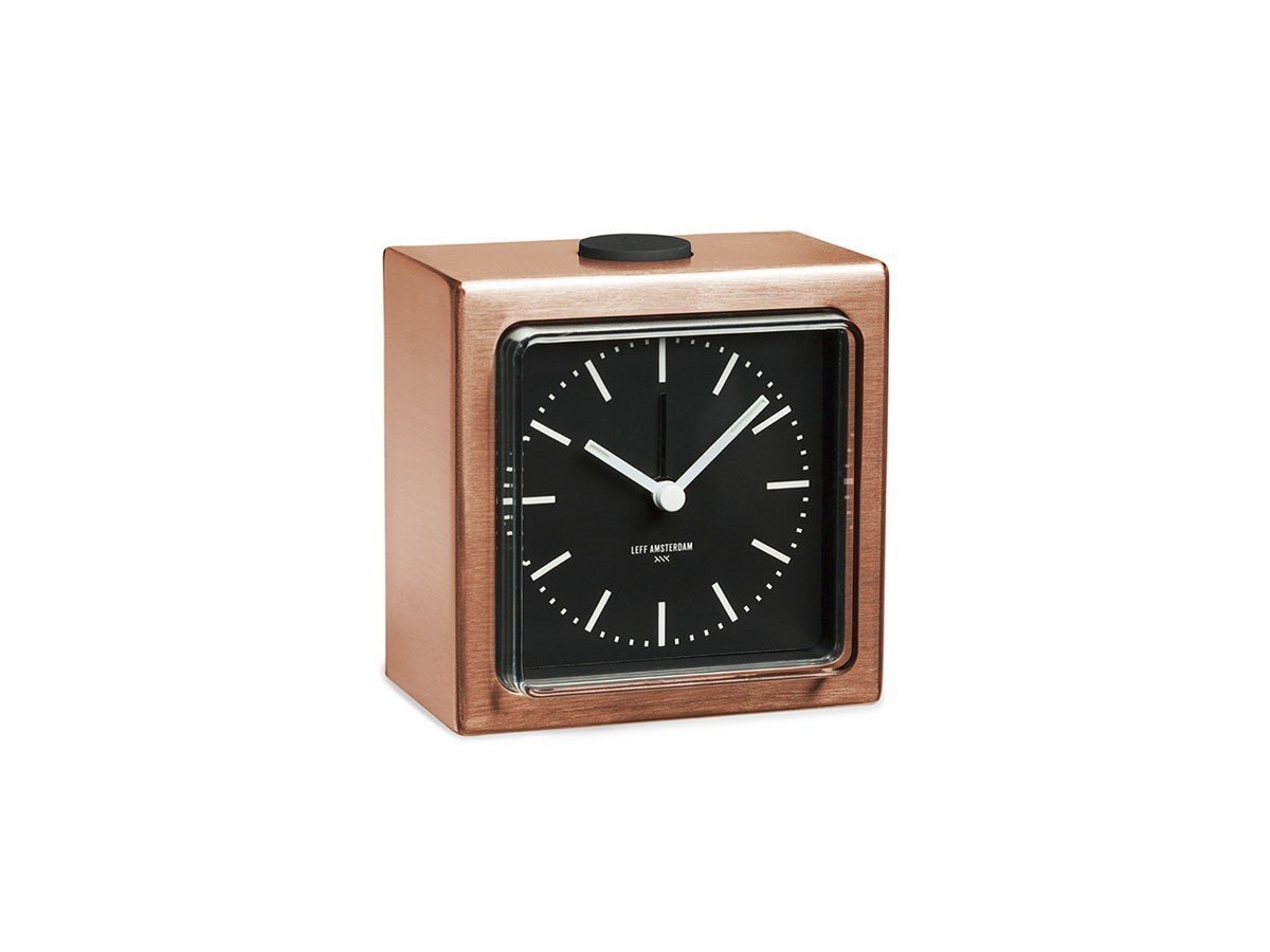 【レフ アムステルダム/LEFF AMSTERDAM / GOODS】のBlock Alarm Clock / ブロック アラーム クロック インテリア・キッズ・メンズ・レディースファッション・服の通販 founy(ファニー) 　シンプル　Simple, Minimal　ブロック　Block, Solid Block Pattern　時計　Watch, Wristwatch　ホーム・キャンプ・アウトドア・お取り寄せ　Home Living / Home & Lifestyle / Camping Gear / Outdoor Camping　家具・インテリア　Home Furniture & Interior. Stylish & Functional Living Spaces　その他 インテリア雑貨、家具　Home Decor & Furniture Extras　カッパー / ブラック|ID: prp329100004709618 ipo3291000000034018327