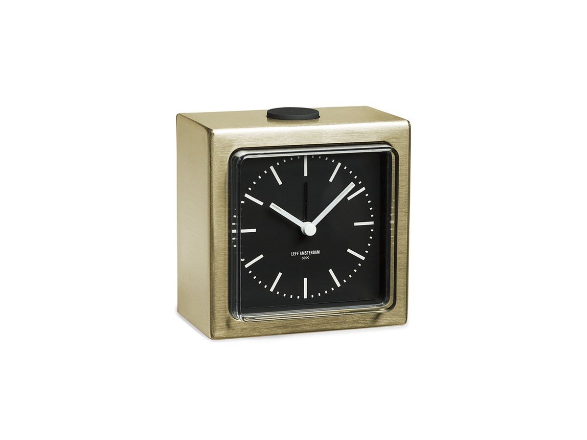 【レフ アムステルダム/LEFF AMSTERDAM / GOODS】のBlock Alarm Clock / ブロック アラーム クロック インテリア・キッズ・メンズ・レディースファッション・服の通販 founy(ファニー) 　シンプル　Simple, Minimal　ブロック　Block, Solid Block Pattern　時計　Watch, Wristwatch　ホーム・キャンプ・アウトドア・お取り寄せ　Home Living / Home & Lifestyle / Camping Gear / Outdoor Camping　家具・インテリア　Home Furniture & Interior. Stylish & Functional Living Spaces　その他 インテリア雑貨、家具　Home Decor & Furniture Extras　ブラス / ブラック|ID: prp329100004709618 ipo3291000000034018329