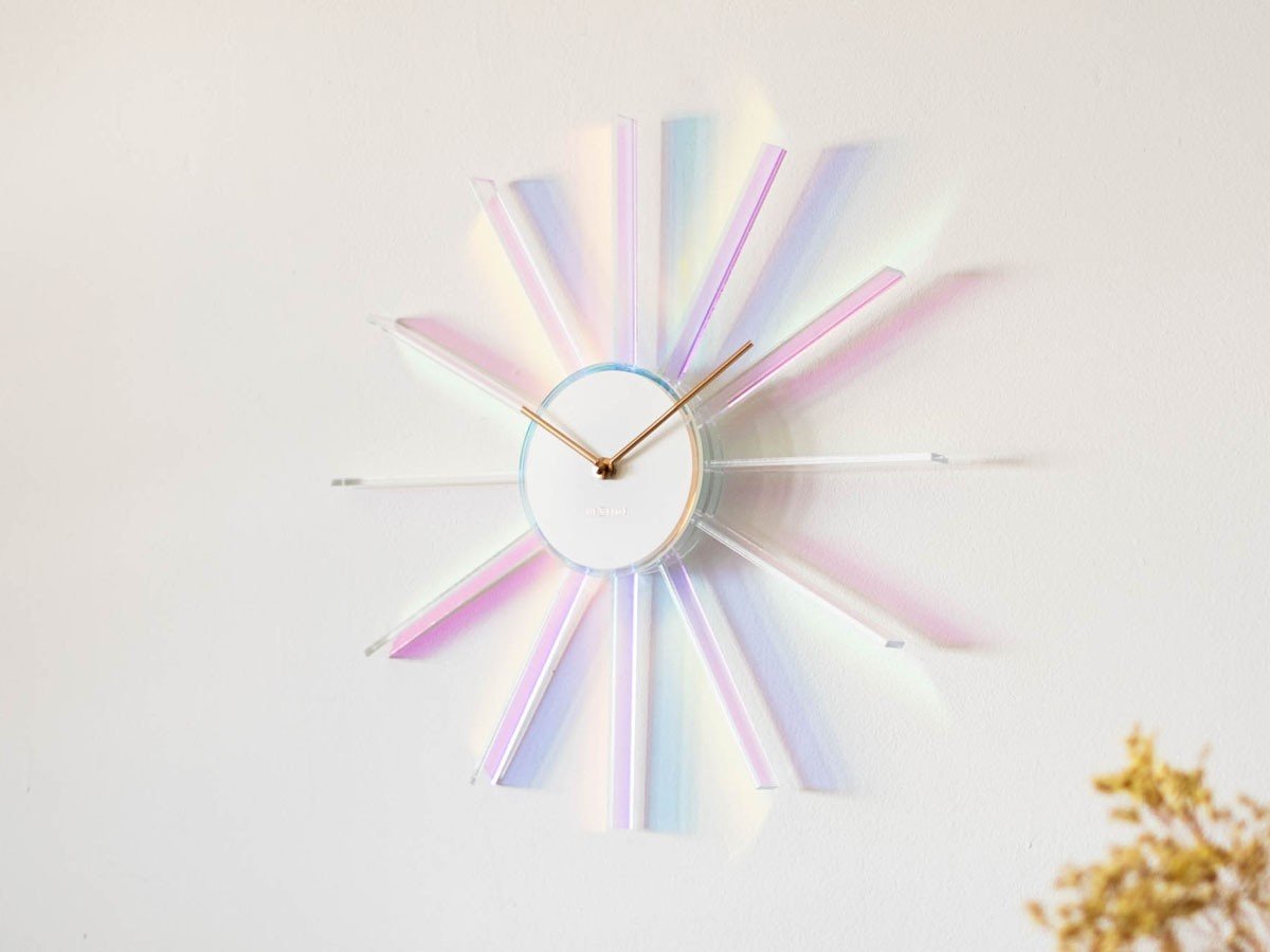 【ネクスタイム/NeXtime / GOODS】のLucent Series Prism Radiant Clock / ルーセントシリーズ プリズム ラディエント クロック インテリア・キッズ・メンズ・レディースファッション・服の通販 founy(ファニー) 　送料無料　Free Shipping　アクリル　Acrylic Material　シンプル　Simple, Minimal　エレガント 上品　Elegant　時計　Watch, Wristwatch　ホーム・キャンプ・アウトドア・お取り寄せ　Home Living / Home & Lifestyle / Camping Gear / Outdoor Camping　家具・インテリア　Home Furniture & Interior. Stylish & Functional Living Spaces　その他 インテリア雑貨、家具　Home Decor & Furniture Extras　-|ID: prp329100004718242 ipo3291000000034092728