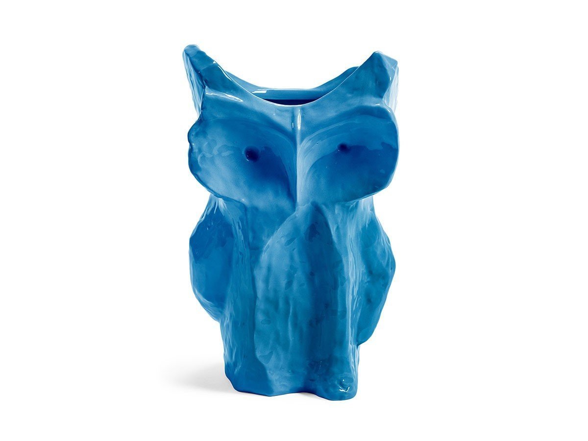 【セラックス/SERAX / GOODS】のAFTER MIDNIGHT by MARNI Owl Vase L / アフターミッドナイト バイ マルニ フクロウベース L インテリア・キッズ・メンズ・レディースファッション・服の通販 founy(ファニー) 　送料無料　Free Shipping　イタリア　Italy　フォルム　Silhouette, Form　フラワー　Flower, Floral　ホーム・キャンプ・アウトドア・お取り寄せ　Home Living / Home & Lifestyle / Camping Gear / Outdoor Camping　家具・インテリア　Home Furniture & Interior. Stylish & Functional Living Spaces　その他 インテリア雑貨、家具　Home Decor & Furniture Extras　ブルー|ID: prp329100004727904 ipo3291000000034156532