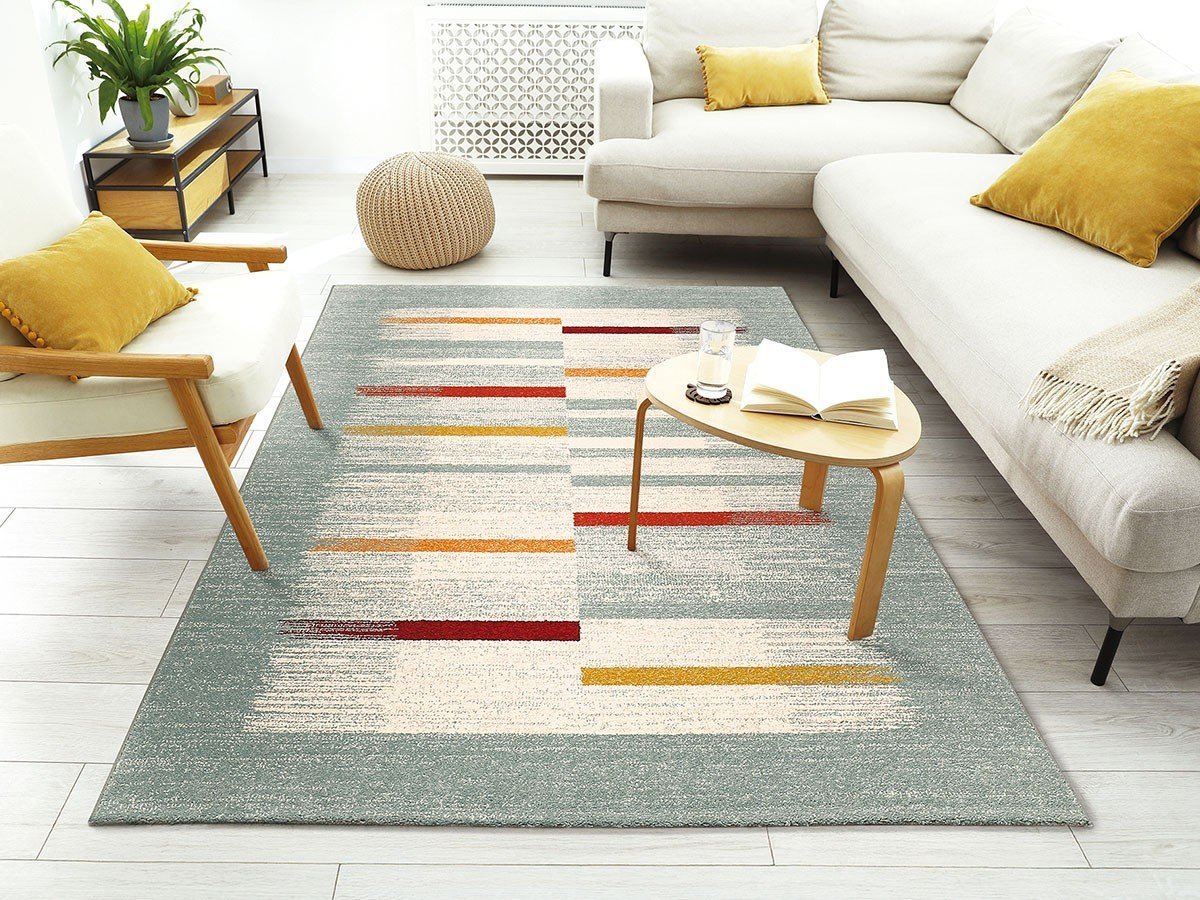 【フライミー ヴェール/FLYMEe vert / GOODS】のRUG / ラグ #121338 インテリア・キッズ・メンズ・レディースファッション・服の通販 founy(ファニー) 　送料無料　Free Shipping　ストライプ　Stripe, Striped Pattern　フレーム　Frame, Outline　ホーム・キャンプ・アウトドア・お取り寄せ　Home Living / Home & Lifestyle / Camping Gear / Outdoor Camping　家具・インテリア　Home Furniture & Interior. Stylish & Functional Living Spaces　その他 インテリア雑貨、家具　Home Decor & Furniture Extras　ブルー、サイズ:230 × 160cm|ID: prp329100004737646 ipo3291000000034221576