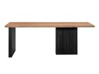 【タクト/TACT / GOODS】のDINING TABLE / ダイニングテーブル BOXパネル脚 天板:クルミ、脚部:オーク(TBK色)、サイズ:幅210 × 奥行90cm|ID:prp329100004737674