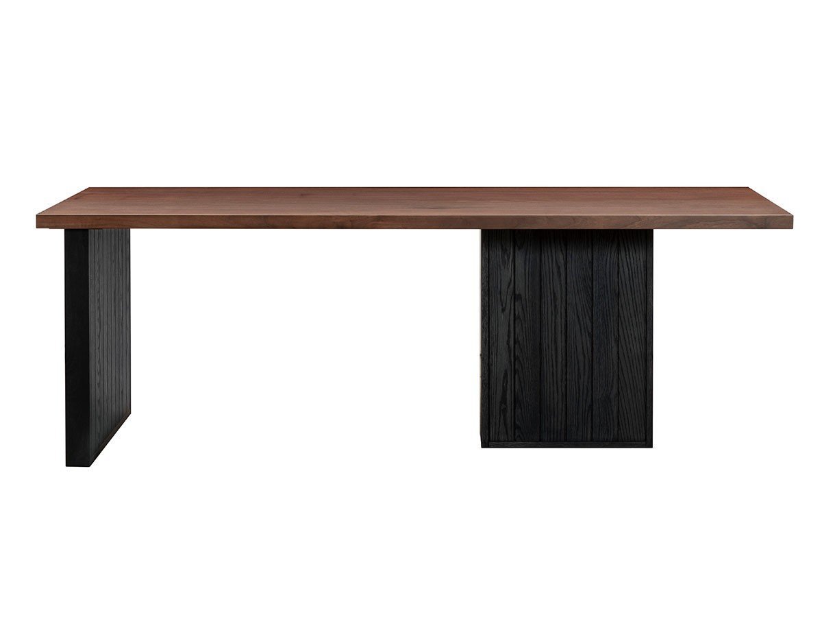 【タクト/TACT / GOODS】のDINING TABLE / ダイニングテーブル BOXパネル脚 インテリア・キッズ・メンズ・レディースファッション・服の通販 founy(ファニー) 　シンプル　Simple, Minimal　テーブル　Table, Dining Table　ボックス　Boxy, Box Shape　ホーム・キャンプ・アウトドア・お取り寄せ　Home Living / Home & Lifestyle / Camping Gear / Outdoor Camping　家具・インテリア　Home Furniture & Interior. Stylish & Functional Living Spaces　テーブル　Dining, Coffee & Side Tables　ダイニングテーブル・食卓テーブル　Dining Tables　天板:ウォールナット、脚部:オーク(TBK色)、サイズ:幅210 × 奥行90cm|ID: prp329100004737674 ipo3291000000034221770