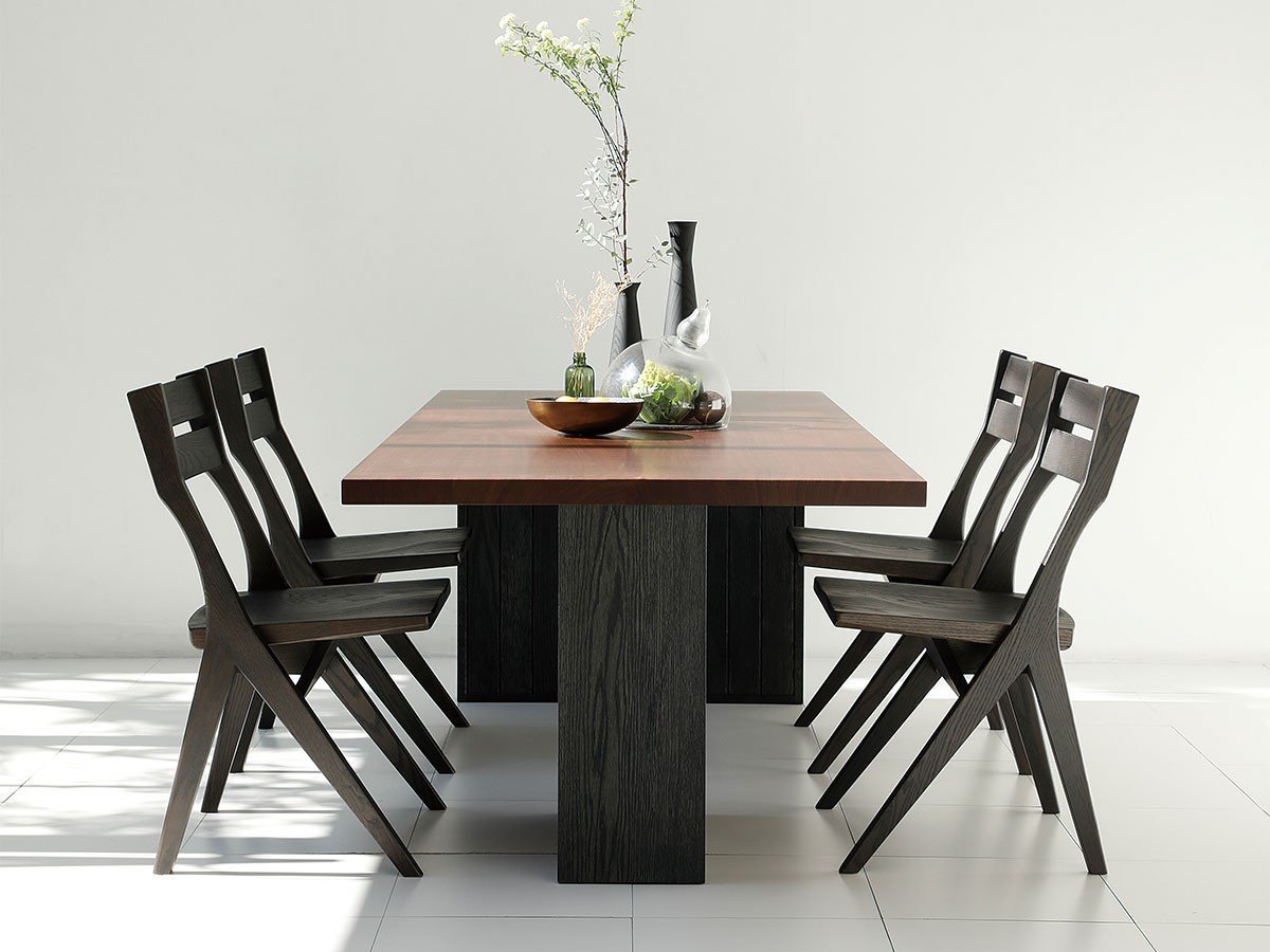 【タクト/TACT / GOODS】のDINING TABLE / ダイニングテーブル BOXパネル脚 インテリア・キッズ・メンズ・レディースファッション・服の通販 founy(ファニー) 　シンプル　Simple, Minimal　テーブル　Table, Dining Table　ボックス　Boxy, Box Shape　ホーム・キャンプ・アウトドア・お取り寄せ　Home Living / Home & Lifestyle / Camping Gear / Outdoor Camping　家具・インテリア　Home Furniture & Interior. Stylish & Functional Living Spaces　テーブル　Dining, Coffee & Side Tables　ダイニングテーブル・食卓テーブル　Dining Tables　天板:ウォールナット、脚部:オーク(TBK色)、サイズ:幅210 × 奥行90cm|ID: prp329100004737674 ipo3291000000034221771