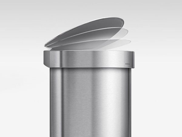 【シンプルヒューマン/SIMPLEHUMAN / GOODS】のSTEP CAN / ステップカン セミラウンド ステップダストボックス 45L インテリア・キッズ・メンズ・レディースファッション・服の通販 founy(ファニー)  送料無料 Free Shipping コーティング Coating, Coated Finish フラット Flat, Flat Shoes ボックス Boxy, Box Shape ラウンド Round, Round Neck ホーム・キャンプ・アウトドア・お取り寄せ Home Living / Home & Lifestyle / Camping Gear / Outdoor Camping 家具・インテリア Home Furniture & Interior. Stylish & Functional Living Spaces その他 インテリア雑貨、家具 Home Decor & Furniture Extras 特許を使用したリッドショックスエクノロジーにより、フタがゆっくりと静かに閉まります。|ID: prp329100004750324 ipo3291000000034348510