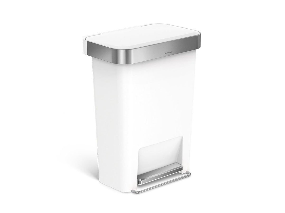 【シンプルヒューマン/SIMPLEHUMAN / GOODS】のSTEP CAN / ステップカン レクタンギュラー ステップダストボックス ライナーポケット付 45L プラスチック インテリア・キッズ・メンズ・レディースファッション・服の通販 founy(ファニー)  送料無料 Free Shipping インナー Innerwear ボックス Boxy, Box Shape ポケット Pocket, Pocket Detail ライナー Liner, Inner Layer ホーム・キャンプ・アウトドア・お取り寄せ Home Living / Home & Lifestyle / Camping Gear / Outdoor Camping 家具・インテリア Home Furniture & Interior. Stylish & Functional Living Spaces その他 インテリア雑貨、家具 Home Decor & Furniture Extras ホワイト|ID: prp329100004750326 ipo3291000000034348515