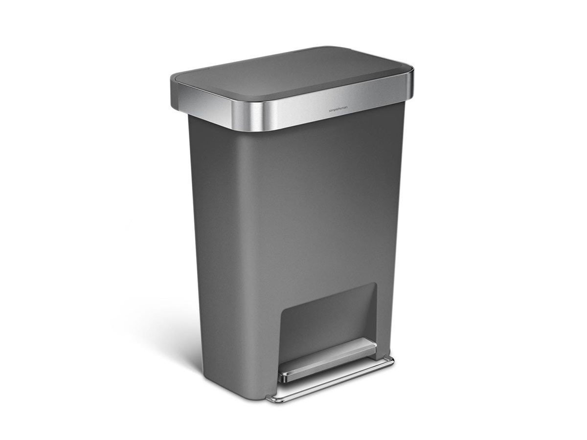 【シンプルヒューマン/SIMPLEHUMAN / GOODS】のSTEP CAN / ステップカン レクタンギュラー ステップダストボックス ライナーポケット付 45L プラスチック インテリア・キッズ・メンズ・レディースファッション・服の通販 founy(ファニー) 　送料無料　Free Shipping　インナー　Innerwear　ボックス　Boxy, Box Shape　ポケット　Pocket, Pocket Detail　ライナー　Liner, Inner Layer　ホーム・キャンプ・アウトドア・お取り寄せ　Home Living / Home & Lifestyle / Camping Gear / Outdoor Camping　家具・インテリア　Home Furniture & Interior. Stylish & Functional Living Spaces　その他 インテリア雑貨、家具　Home Decor & Furniture Extras　グレイ|ID: prp329100004750326 ipo3291000000035203060