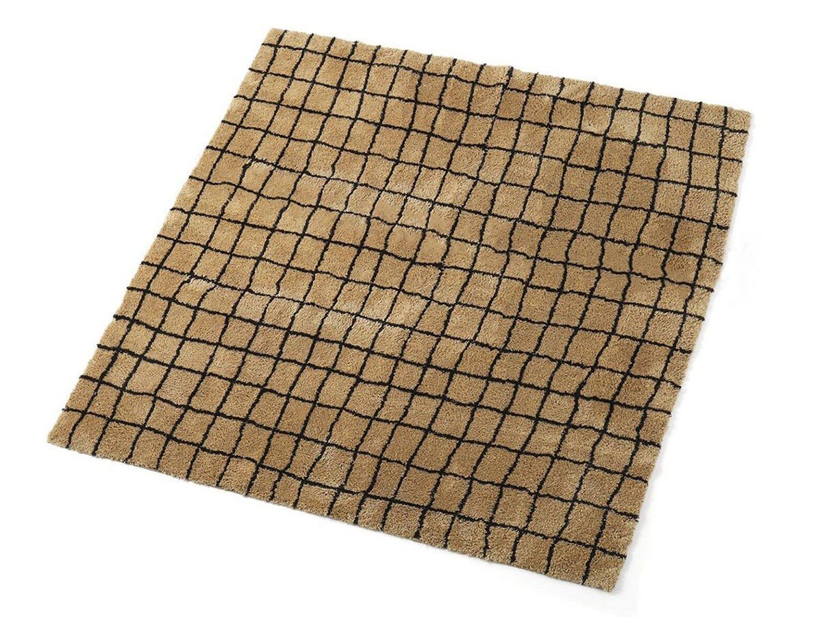 【ジャーナルスタンダード ファニチャー/journal standard Furniture / GOODS】のGRID RUG / グリッド ラグ インテリア・キッズ・メンズ・レディースファッション・服の通販 founy(ファニー) 　送料無料　Free Shipping　モダン　Modern, Contemporary　ホーム・キャンプ・アウトドア・お取り寄せ　Home Living / Home & Lifestyle / Camping Gear / Outdoor Camping　家具・インテリア　Home Furniture & Interior. Stylish & Functional Living Spaces　その他 インテリア雑貨、家具　Home Decor & Furniture Extras　キャメル、サイズ:200 × 200cm|ID: prp329100004754184 ipo3291000000034388354