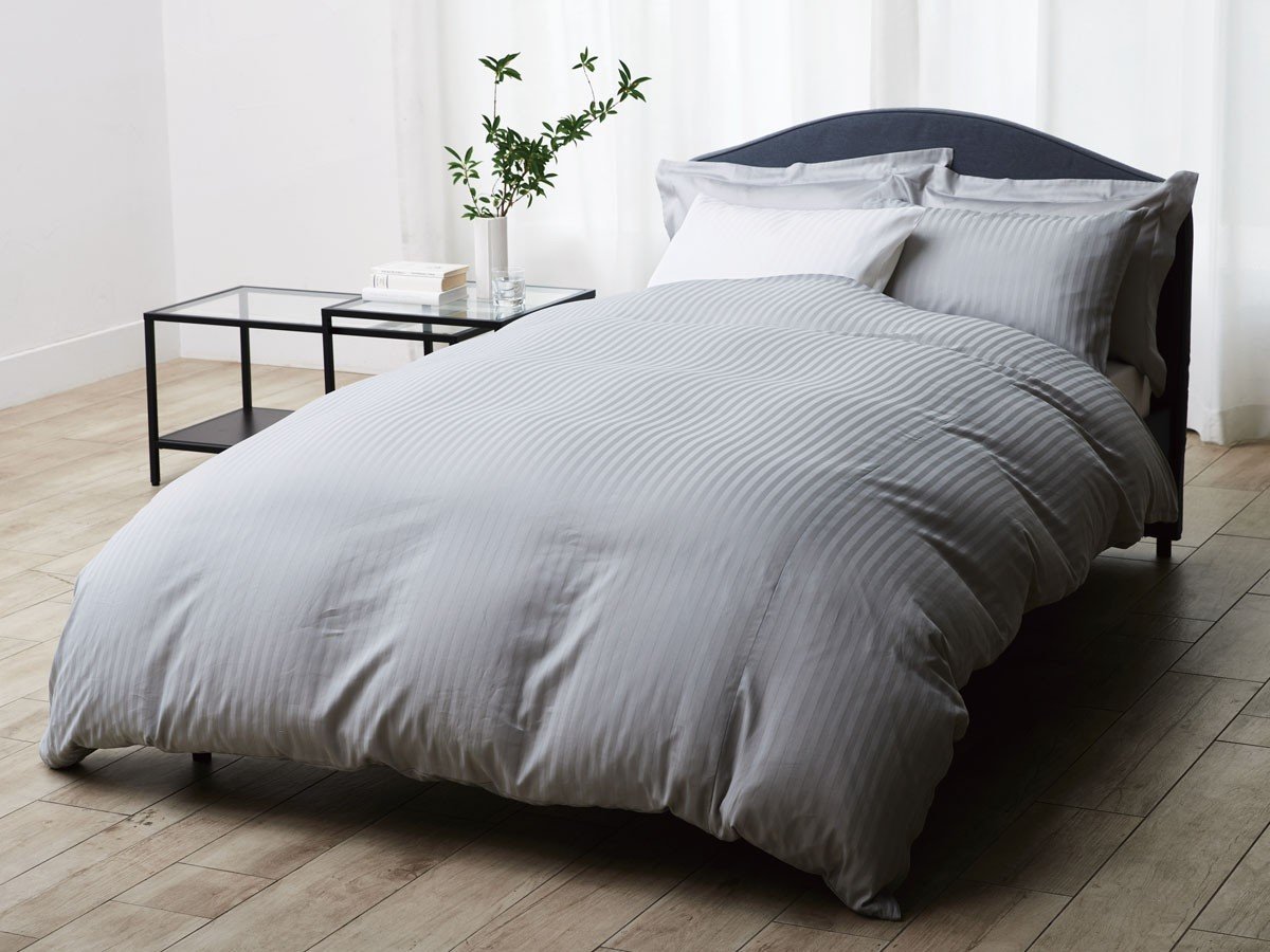 【ニシカワ/nishikawa / GOODS】の24+ / トゥエンティーフォープラス 掛けふとんカバー TF4655 インテリア・キッズ・メンズ・レディースファッション・服の通販 founy(ファニー) 送料無料 Free Shipping サテン Satin, Glossy Fabric シンプル Simple, Minimal ストライプ Stripe, Striped Pattern ホーム・キャンプ・アウトドア・お取り寄せ Home Living / Home & Lifestyle / Camping Gear / Outdoor Camping 家具・インテリア Home Furniture & Interior. Stylish & Functional Living Spaces その他 インテリア雑貨、家具 Home Decor & Furniture Extras グレー|ID: prp329100004764919 ipo3291000000034496348
