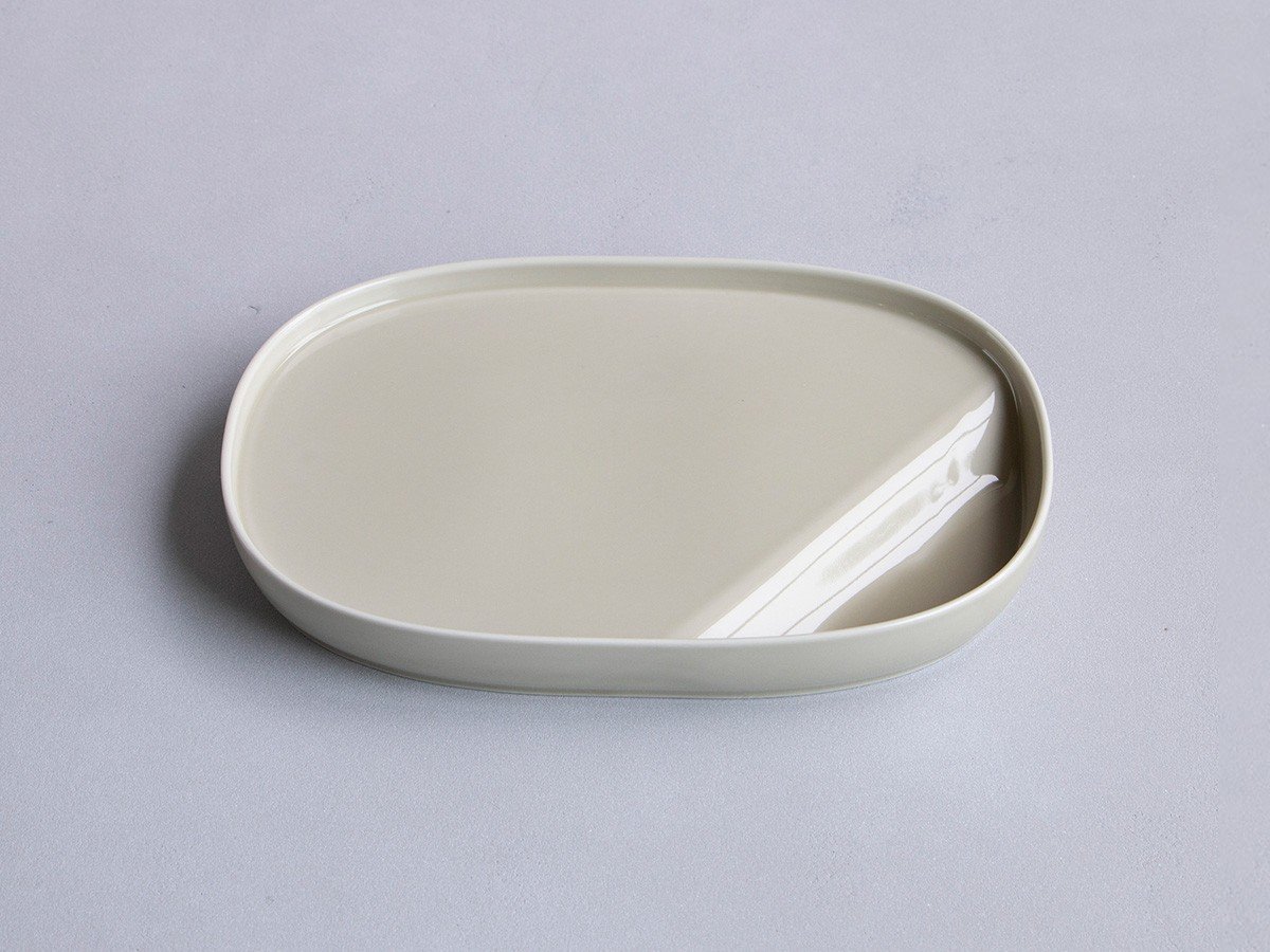 【キキメ/KIKIME / GOODS】のsuzuri / スズリ プレート オーバル インテリア・キッズ・メンズ・レディースファッション・服の通販 founy(ファニー) オーバル Oval Design テーブル Table, Dining Table フォルム Silhouette, Form プレート Plate, Dish エレガント 上品 Elegant 皿 Plate, Dish グレーベージュ|ID: prp329100004768458 ipo3291000000034537026