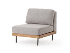 【ジャーナルスタンダード ファニチャー/journal standard Furniture / GOODS】のLILLE SOFA 1P / リル ソファ 1人掛け 張地:グレー|ID:prp329100004770427