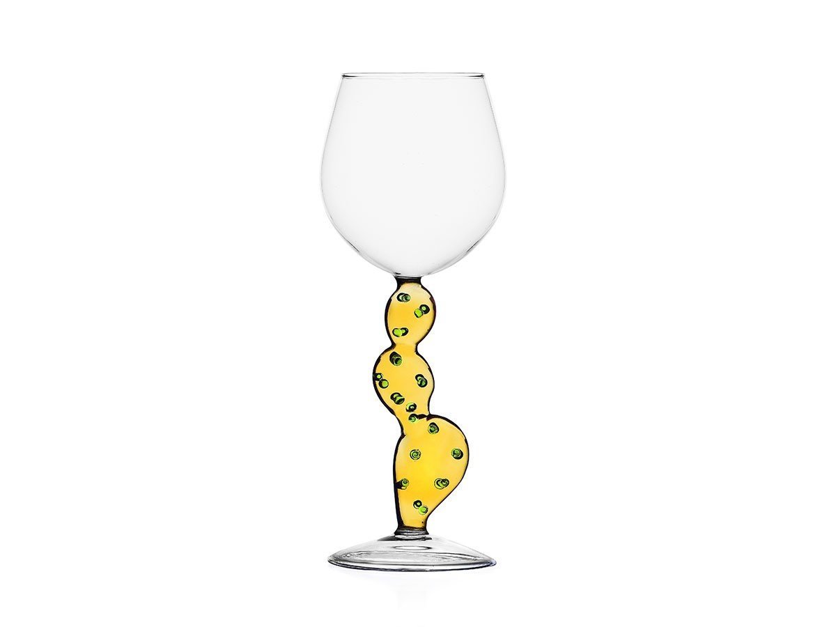 【イッケンドルフ ミラノ/ICHENDORF MILANO / GOODS】のDesert Plants Wine Glass Cactus / デザートプラント ステムグラス カクタス 350ml インテリア・キッズ・メンズ・レディースファッション・服の通販 founy(ファニー) ガラス Glass, Glassware グラス Glass, Eyewear テーブル Table, Dining Table デザート Dessert, Sweet Treat フォルム Silhouette, Form モチーフ Motif, Design Theme イエロー|ID: prp329100004771404 ipo3291000000034567024