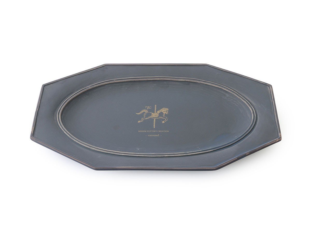 【ミシンポタリークリエーション/MISHIM POTTERY CREATION / GOODS】のStiLL octagon “year”plate L 2026 / スティル オクタゴン イヤープレート L 2026(藍墨茶) インテリア・キッズ・メンズ・レディースファッション・服の通販 founy(ファニー) 　アンティーク　Antique-Inspired　イラスト　Illustration　皿　Plate, Dish　テーブル　Table, Dining Table　人気　Popular, Best Seller　ハンド　Hand, Handmade　プリント　Print, Printed Pattern　プレート　Plate, Dish　モチーフ　Motif, Design Theme　送料無料　Free Shipping　-|ID: prp329100004773684 ipo3291000000034595498