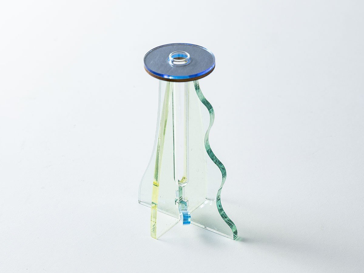 【フライミーアクセソワ/FLYMEe accessoire / GOODS】のplying ICHIRIN VASE pale / プライング 一輪挿し ペール インテリア・キッズ・メンズ・レディースファッション・服の通販 founy(ファニー) 　アクリル　Acrylic Material　コンパクト　Compact, Small Size　フラワー　Flower, Floral　プレート　Plate, Dish　ホーム・キャンプ・アウトドア・お取り寄せ　Home Living / Home & Lifestyle / Camping Gear / Outdoor Camping　家具・インテリア　Home Furniture & Interior. Stylish & Functional Living Spaces　その他 インテリア雑貨、家具　Home Decor & Furniture Extras　グリーン / イエロー|ID: prp329100004773691 ipo3291000000034595579