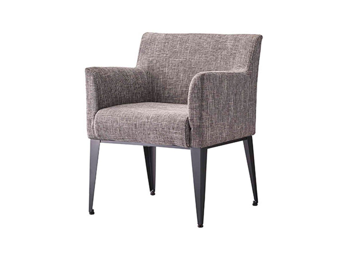 【アボール/ABORD / GOODS】のARM CHAIR / アームチェア S020-1 インテリア・キッズ・メンズ・レディースファッション・服の通販 founy(ファニー) 　送料無料　Free Shipping　エレガント 上品　Elegant　コンパクト　Compact, Small Size　モダン　Modern, Contemporary　ホーム・キャンプ・アウトドア・お取り寄せ　Home Living / Home & Lifestyle / Camping Gear / Outdoor Camping　家具・インテリア　Home Furniture & Interior. Stylish & Functional Living Spaces　チェア・椅子　Seating & Chairs　ダイニングチェア・木製チェア　Dining Chairs　ホーム・キャンプ・アウトドア・お取り寄せ　Home Living / Home & Lifestyle / Camping Gear / Outdoor Camping　家具・インテリア　Home Furniture & Interior. Stylish & Functional Living Spaces　チェア・椅子　Seating & Chairs　アームチェア・アクセントチェア　Armchairs & Accent Chairs　張地:クエル 4(ランクC)、脚部ブラック(粉体塗装)|ID: prp329100004782796 ipo3291000000035239311