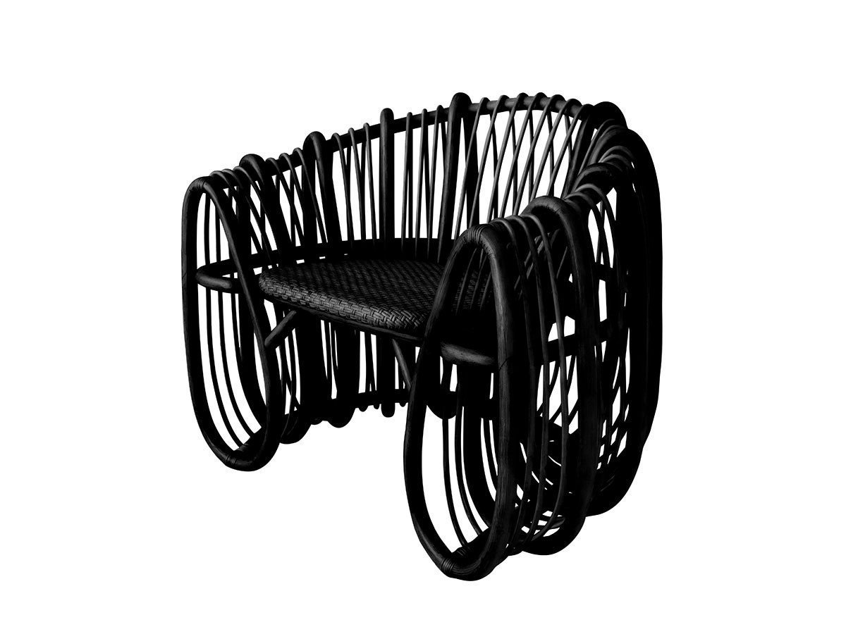 【シカダ シツライ ラタン/SHIKADA SHITSURAI RATTAN / GOODS】のKK Series Lounge Chair / 隈研吾シリーズ ラウンジチェア インテリア・キッズ・メンズ・レディースファッション・服の通販 founy(ファニー) 　ラタン　Rattan, Woven Rattan　ホーム・キャンプ・アウトドア・お取り寄せ　Home Living / Home & Lifestyle / Camping Gear / Outdoor Camping　家具・インテリア　Home Furniture & Interior. Stylish & Functional Living Spaces　チェア・椅子　Seating & Chairs　ラウンジチェア・リクライナー　Lounge Chairs / Recliners　ブラック|ID: prp329100004787158 ipo3291000000034745996