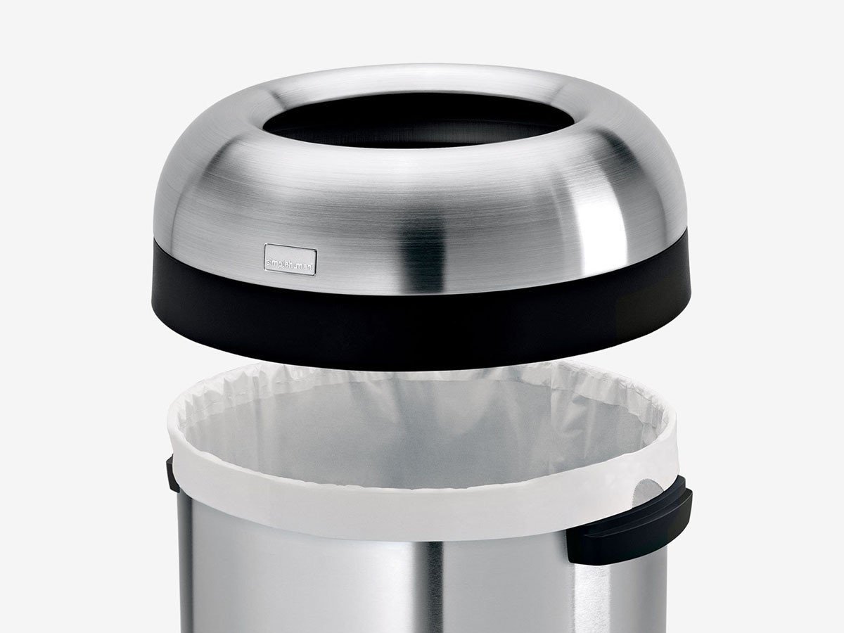 【シンプルヒューマン/SIMPLEHUMAN / GOODS】のOPEN CAN / オープンカン ラウンド オープントップ ダストボックス 60L インテリア・キッズ・メンズ・レディースファッション・服の通販 founy(ファニー) 　送料無料　Free Shipping　コーティング　Coating, Coated Finish　ボックス　Boxy, Box Shape　ラウンド　Round, Round Neck　ホーム・キャンプ・アウトドア・お取り寄せ　Home Living / Home & Lifestyle / Camping Gear / Outdoor Camping　家具・インテリア　Home Furniture & Interior. Stylish & Functional Living Spaces　その他 インテリア雑貨、家具　Home Decor & Furniture Extras　簡単にフタが取り外せるので手早くゴミ袋の交換ができます。|ID: prp329100004797442 ipo3291000000034807690