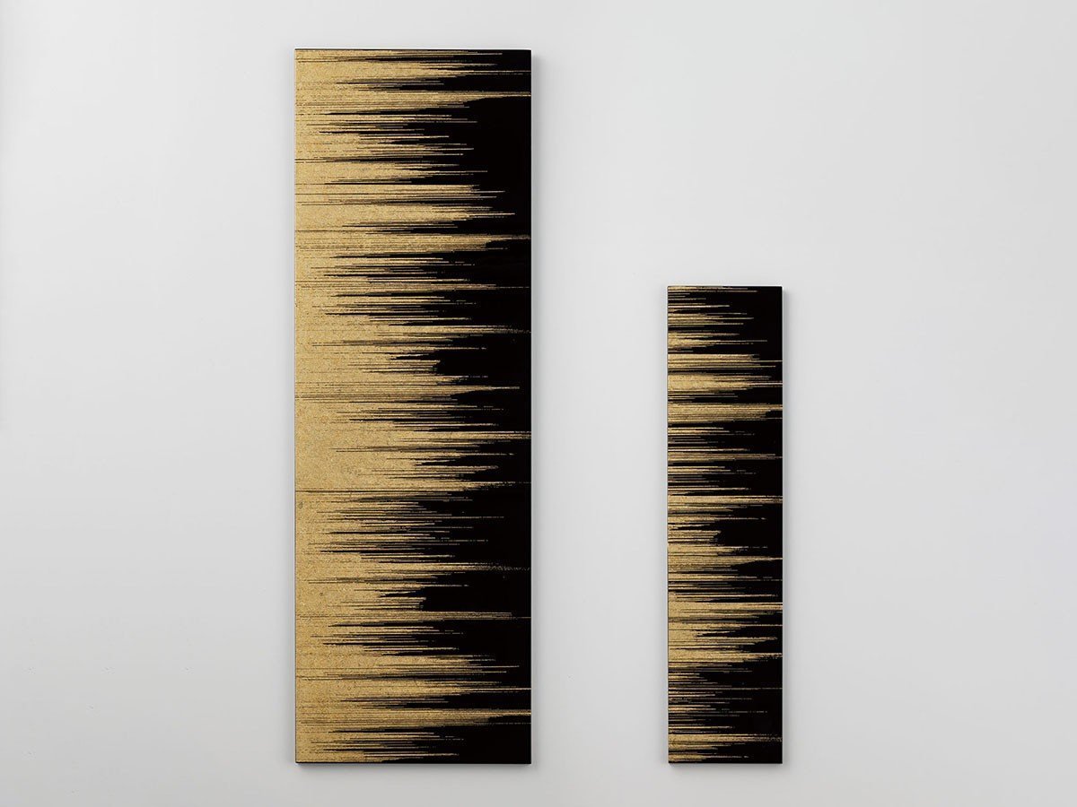 【箔一/HAKUICHI / GOODS】のアートパネル 櫛引 黒 / アートパネル 櫛引 黒 L インテリア・キッズ・メンズ・レディースファッション・服の通販 founy(ファニー) 　シンプル　Simple, Minimal　フラット　Flat, Flat Shoes　送料無料　Free Shipping　2サイズ展開です。左:L(本商品)、右:S|ID: prp329100004797446 ipo3291000000034807738