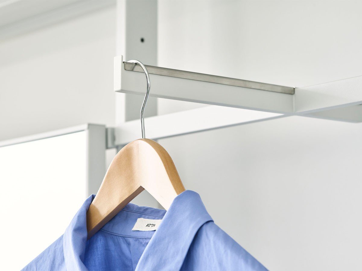 【スティール/stiiilll / GOODS】のShelf faceout hanger bar set / シェルフ フェイスアウトハンガーバー セット インテリア・キッズ・メンズ・レディースファッション・服の通販 founy(ファニー) 　スリム　Slim, Slim Fit　フォルム　Silhouette, Form　フレーム　Frame, Outline　プレート　Plate, Dish　モダン　Modern, Contemporary　ホーム・キャンプ・アウトドア・お取り寄せ　Home Living / Home & Lifestyle / Camping Gear / Outdoor Camping　家具・インテリア　Home Furniture & Interior. Stylish & Functional Living Spaces　その他 インテリア雑貨、家具　Home Decor & Furniture Extras　ハンガーを掛ける部分には、擦れ防止用のステンレスカバーがついています。|ID: prp329100004806338 ipo3291000000034876854