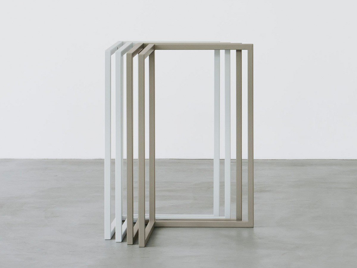 【その他のブランド/Other】のTable Set / テーブルセット メラミンウッド天板 ハーフ + スチール脚 S インテリア・キッズ・メンズ・レディースファッション・服の通販 founy(ファニー) 　ウッド　Wooden Design　シンプル　Simple, Minimal　スリム　Slim, Slim Fit　テーブル　Table, Dining Table　ハーフ　Half, Half-Length　送料無料　Free Shipping　ホーム・キャンプ・アウトドア・お取り寄せ　Home Living / Home & Lifestyle / Camping Gear / Outdoor Camping　家具・インテリア　Home Furniture & Interior. Stylish & Functional Living Spaces　テーブル　Dining, Coffee & Side Tables　ローテーブル・センターテーブル　Coffee & Center Tables　参考イメージ|ID: prp329100004806414 ipo3291000000034877755