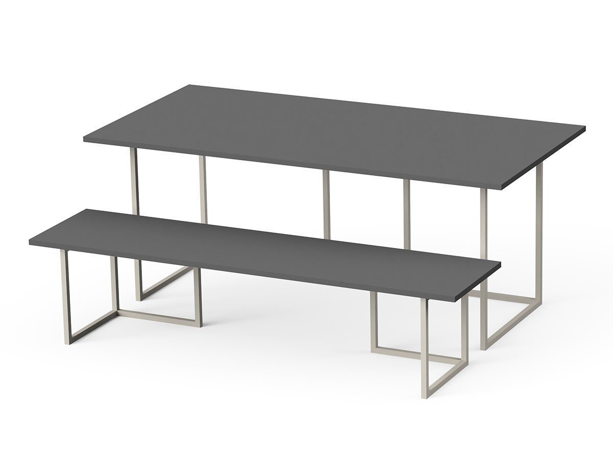 【その他のブランド/Other】のTable Set / テーブルセット メラミン天板 + スチール脚 L インテリア・キッズ・メンズ・レディースファッション・服の通販 founy(ファニー) シンプル Simple, Minimal スリム Slim, Slim Fit テーブル Table, Dining Table デスク Desk, Work Desk フラット Flat, Flat Shoes ホーム・キャンプ・アウトドア・お取り寄せ Home Living / Home & Lifestyle / Camping Gear / Outdoor Camping 家具・インテリア Home Furniture & Interior. Stylish & Functional Living Spaces テーブル Dining, Coffee & Side Tables ダイニングテーブル・食卓テーブル Dining Tables サイズ違いの「メラミン天板 ハーフ + スチール脚 S」と組み合わせて、ディスプレイ棚としてもご使用|ID: prp329100004806424 ipo3291000000034877877