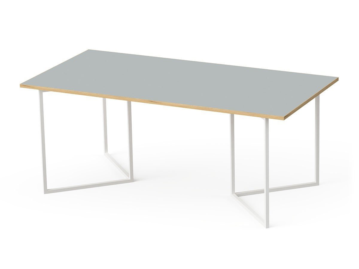 【その他のブランド/Other】のTable Set / テーブルセット メラミンウッド天板 + スチール脚 L インテリア・キッズ・メンズ・レディースファッション・服の通販 founy(ファニー) 　ウッド　Wooden Design　シンプル　Simple, Minimal　スリム　Slim, Slim Fit　テーブル　Table, Dining Table　デスク　Desk, Work Desk　ホーム・キャンプ・アウトドア・お取り寄せ　Home Living / Home & Lifestyle / Camping Gear / Outdoor Camping　家具・インテリア　Home Furniture & Interior. Stylish & Functional Living Spaces　テーブル　Dining, Coffee & Side Tables　ダイニングテーブル・食卓テーブル　Dining Tables　天板グレー、脚部ホワイト|ID: prp329100004806425 ipo3291000000034877890