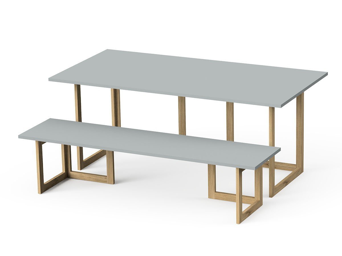 【その他のブランド/Other】のTable Set / テーブルセット メラミン天板 + 木脚 L インテリア・キッズ・メンズ・レディースファッション・服の通販 founy(ファニー) 　シンプル　Simple, Minimal　スリム　Slim, Slim Fit　テーブル　Table, Dining Table　デスク　Desk, Work Desk　フラット　Flat, Flat Shoes　ホーム・キャンプ・アウトドア・お取り寄せ　Home Living / Home & Lifestyle / Camping Gear / Outdoor Camping　家具・インテリア　Home Furniture & Interior. Stylish & Functional Living Spaces　テーブル　Dining, Coffee & Side Tables　ダイニングテーブル・食卓テーブル　Dining Tables　サイズ違いの「メラミン天板 ハーフ + 木脚 S」と組み合わせて、ディスプレイ棚としてもご使用いただ|ID: prp329100004806426 ipo3291000000034877918