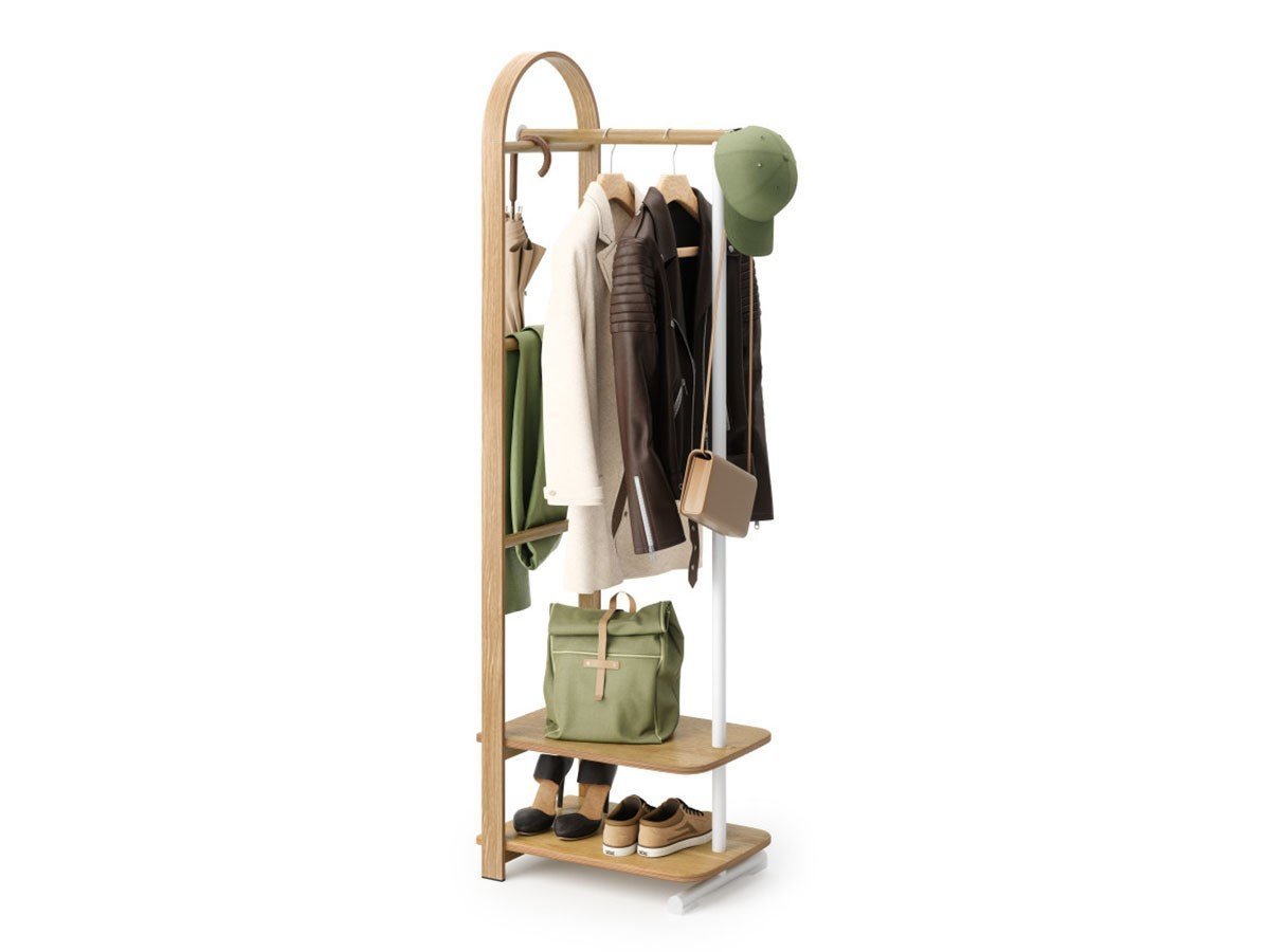 【アンブラ/ANNEBRA】のBellwood Coat Rack / ベルウッド コートラック インテリア・キッズ・メンズ・レディースファッション・服の通販 founy(ファニー) 　送料無料　Free Shipping　フレーム　Frame, Outline　帽子　Hat, Headwear　ホーム・キャンプ・アウトドア・お取り寄せ　Home Living / Home & Lifestyle / Camping Gear / Outdoor Camping　家具・インテリア　Home Furniture & Interior. Stylish & Functional Living Spaces　その他 インテリア雑貨、家具　Home Decor & Furniture Extras　ホワイト × ナチュラル|ID: prp329100004845696 ipo3291000000035340869