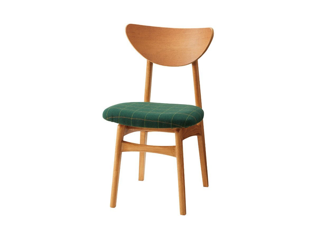 【スウィッチ/SWITCH / GOODS】のKarl dining chair / カール ダイニングチェア インテリア・キッズ・メンズ・レディースファッション・服の通販 founy(ファニー) 　送料無料　Free Shipping　コンパクト　Compact, Small Size　ホーム・キャンプ・アウトドア・お取り寄せ　Home Living / Home & Lifestyle / Camping Gear / Outdoor Camping　家具・インテリア　Home Furniture & Interior. Stylish & Functional Living Spaces　チェア・椅子　Seating & Chairs　ダイニングチェア・木製チェア　Dining Chairs　張地:F-42 リボン グリーン、フレーム:ミディアムブラウン|ID: prp329100004846462 ipo3291000000035371132