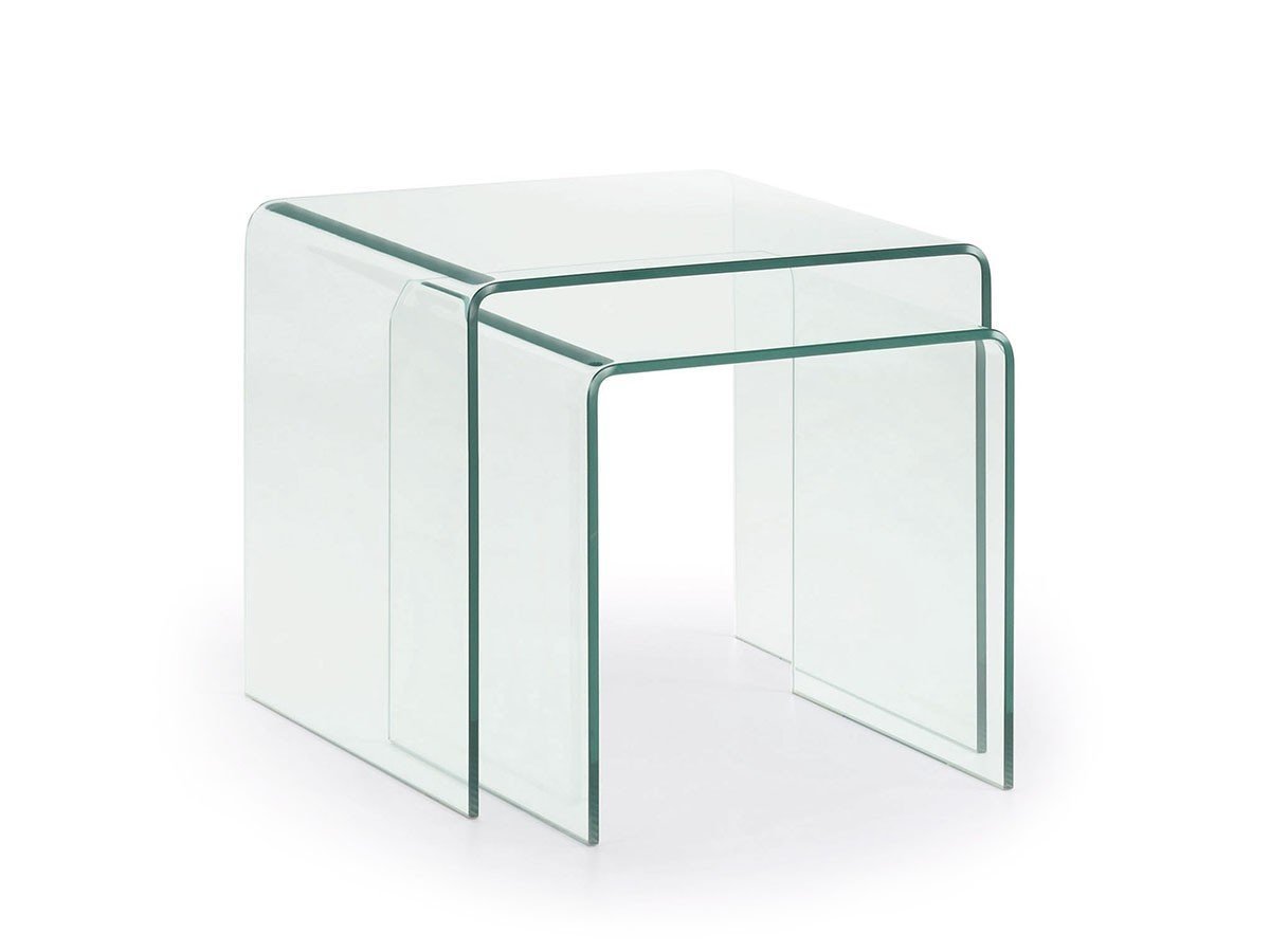 【ラフォーマ/LaForma / GOODS】のBURANO / ブラーノ ネストテーブル 人気、トレンドファッション・服の通販 founy(ファニー) 　送料無料　Free Shipping　ガラス　Glass, Glassware　テーブル　Table, Dining Table　フォルム　Silhouette, Form　モダン　Modern, Contemporary　ホーム・キャンプ・アウトドア・お取り寄せ　Home Living / Home & Lifestyle / Camping Gear / Outdoor Camping　家具・インテリア　Home Furniture & Interior. Stylish & Functional Living Spaces　テーブル　Dining, Coffee & Side Tables　サイドテーブル・ナイトテーブル　Side & End Tables　 other-1|ID: prp329100004849389 ipo3291000000035477266