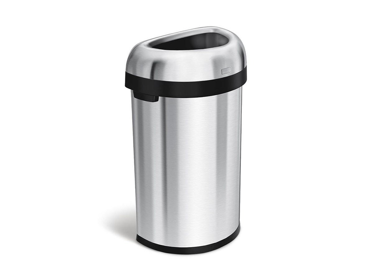 【シンプルヒューマン/SIMPLEHUMAN / GOODS】のOPEN CAN / オープンカン セミラウンド オープントップ ダストボックス 60L 人気、トレンドファッション・服の通販 founy(ファニー) 　送料無料　Free Shipping　コーティング　Coating, Coated Finish　フラット　Flat, Flat Shoes　ボックス　Boxy, Box Shape　ラウンド　Round, Round Neck　ホーム・キャンプ・アウトドア・お取り寄せ　Home Living / Home & Lifestyle / Camping Gear / Outdoor Camping　家具・インテリア　Home Furniture & Interior. Stylish & Functional Living Spaces　その他 インテリア雑貨、家具　Home Decor & Furniture Extras　 other-1|ID: prp329100004850725 ipo3291000000035558658