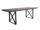 【ロックストーン/ROCKSTONE / GOODS】のKIZA dining table / キザ ダイニングテーブル 天板:ウォールナット材(ブラック色)、サイズ:幅210 × 奥行90cm、脚部:スチール(ブラック塗|ID: prp329100004858150 ipo3291000000035890918