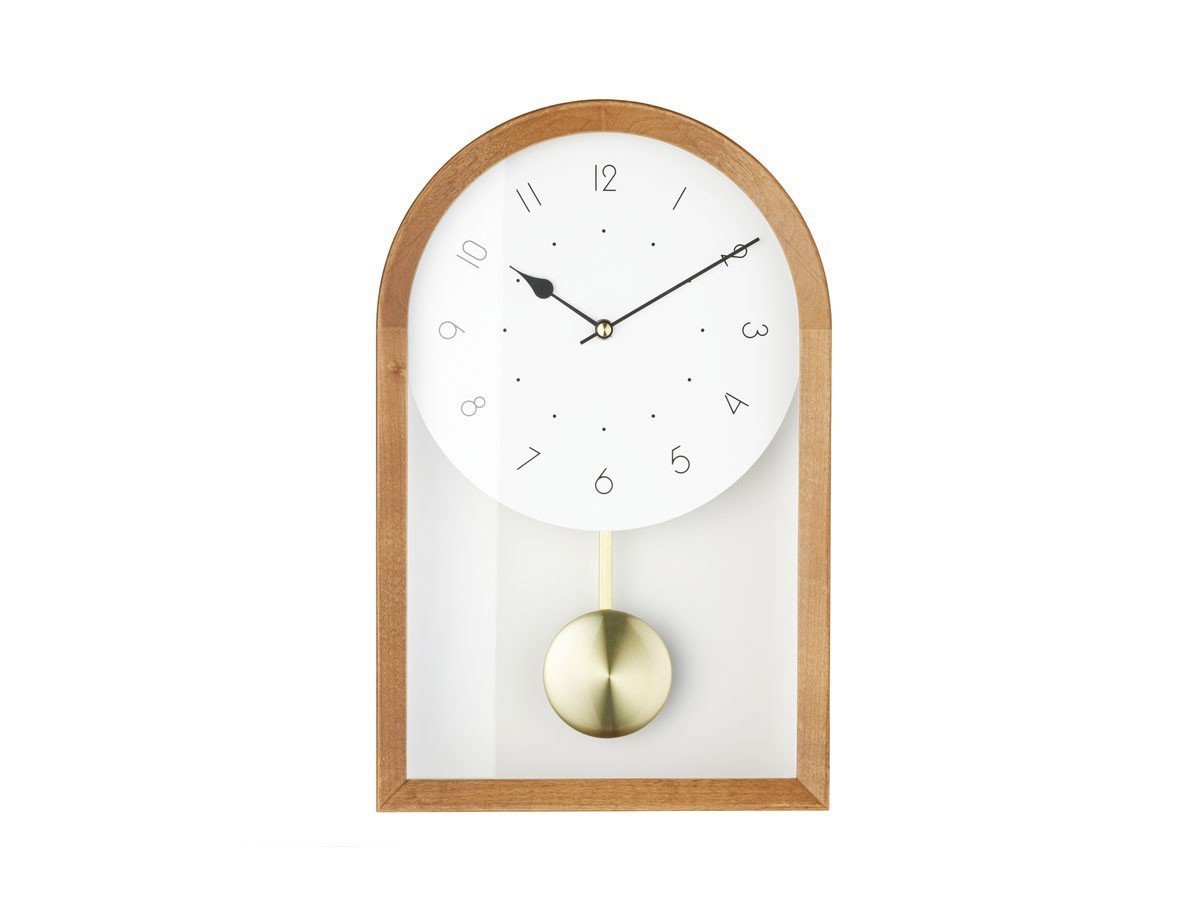 【フライミー ヴェール/FLYMEe vert / GOODS】のWall Clock / ウォールクロック #122294 インテリア・キッズ・メンズ・レディースファッション・服の通販 founy(ファニー) 　送料無料　Free Shipping　ウッド　Wooden Design　シンプル　Simple, Minimal　フレーム　Frame, Outline　メタリック　Metallic, Shiny Finish　ヴィンテージ　Vintage Style　エレガント 上品　Elegant　時計　Watch, Wristwatch　ホーム・キャンプ・アウトドア・お取り寄せ　Home Living / Home & Lifestyle / Camping Gear / Outdoor Camping　家具・インテリア　Home Furniture & Interior. Stylish & Functional Living Spaces　その他 インテリア雑貨、家具　Home Decor & Furniture Extras　ブラウン|ID: prp329100004859772 ipo3291000000035962502