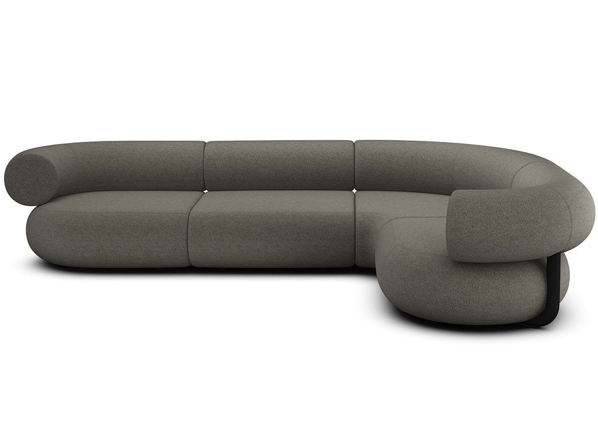 【トム ディクソン/Tom Dixon / GOODS】のFat Sofa Inside Sweeping Corner / ファット ソファ インサイド スウィーピングコーナー インテリア・キッズ・メンズ・レディースファッション・服の通販 founy(ファニー) 　フォルム　Silhouette, Form　ホーム・キャンプ・アウトドア・お取り寄せ　Home Living / Home & Lifestyle / Camping Gear / Outdoor Camping　家具・インテリア　Home Furniture & Interior. Stylish & Functional Living Spaces　ソファー　Couches & Sofas　組合せ例:アーム モジュール × 2、ミドル モジュール、本商品(張地:メランジェナップ 0111|ID: prp329100004868644 ipo3291000000036280336
