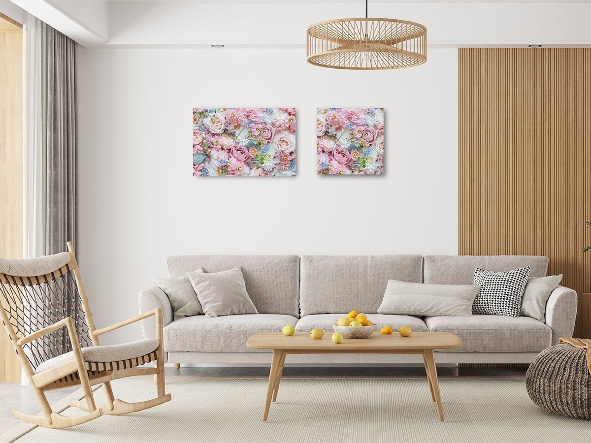 【その他のブランド/Other】のPastel Bloom Rose Hermoney / パステルブルーム ローズハーモニー スクエア インテリア・キッズ・メンズ・レディースファッション・服の通販 founy(ファニー) 　送料無料　Free Shipping　シルバー　Silver, Metallic Silver　スクエア　Square, Square Shape　リーフ　Leaf, Botanical Leaf　ローズ　Rose, Rose Motif　軽量　Lightweight, Ultra Light　左:同シリーズの「レクタングルLL」、右:本商品(サイズL)|ID: prp329100004870840 ipo3291000000036306195