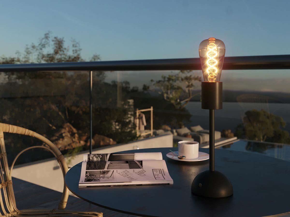 【クリエイティブケーブル/Creative Cables / GOODS】のCabless02 / ケーブレス02 + ST64 エジソンライトバルブ インテリア・キッズ・メンズ・レディースファッション・服の通販 founy(ファニー) 　イタリア　Italy　ヴィンテージ　Vintage Style　ガラス　Glass, Glassware　シンプル　Simple, Minimal　テーブル　Table, Dining Table　モダン　Modern, Contemporary　リラックス　Relax, Relaxed Fit　送料無料　Free Shipping　ホーム・キャンプ・アウトドア・お取り寄せ　Home Living / Home & Lifestyle / Camping Gear / Outdoor Camping　家具・インテリア　Home Furniture & Interior. Stylish & Functional Living Spaces　ライト・照明　Lamps & Lighting Fixtures　ブラック|ID: prp329100004877021 ipo3291000000036378656