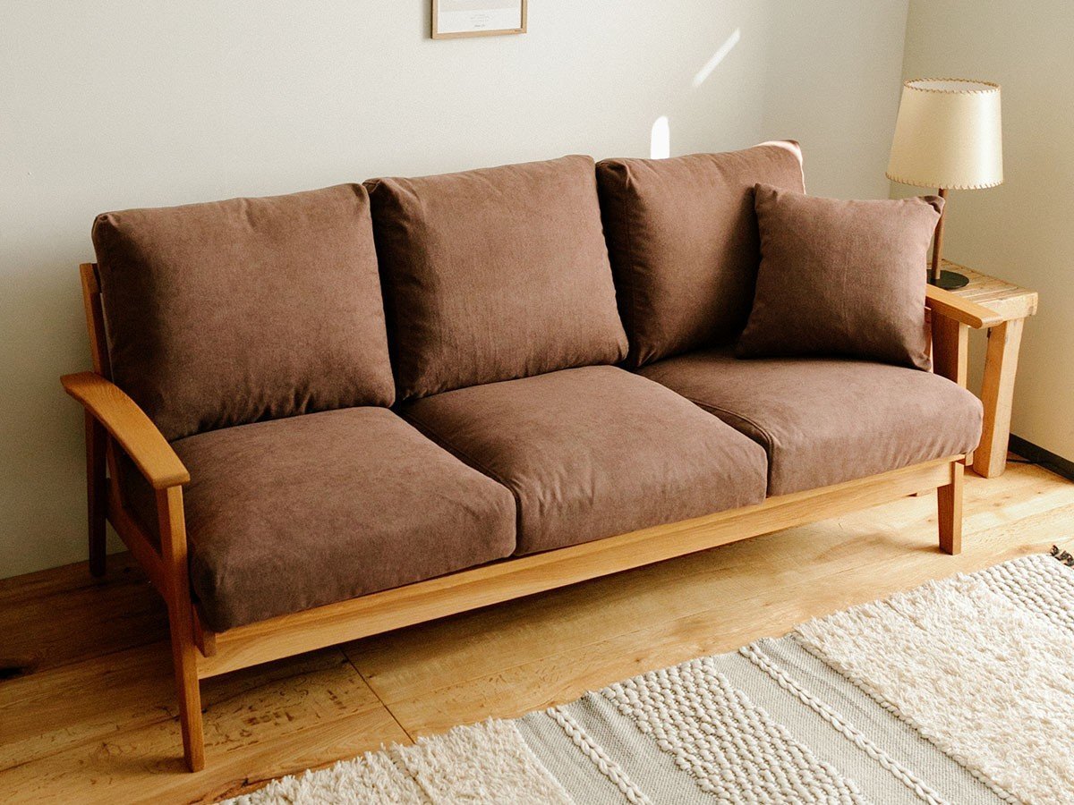【ドアーズリビングプロダクツ/DOORS LIVING PRODUCTS / GOODS】のBothy Chiffon Sofa 3P / ボシー シフォンソファ 3P インテリア・キッズ・メンズ・レディースファッション・服の通販 founy(ファニー) 　シフォン　Chiffon, Lightweight Fabric　スタンダード　Standard, Basic　ファブリック　Fabric, Textile　フィット　Fit, Slim Fit　フレーム　Frame, Outline　リラックス　Relax, Relaxed Fit　ホーム・キャンプ・アウトドア・お取り寄せ　Home Living / Home & Lifestyle / Camping Gear / Outdoor Camping　家具・インテリア　Home Furniture & Interior. Stylish & Functional Living Spaces　ソファー　Couches & Sofas　張地:ブラウン|ID: prp329100004878215 ipo3291000000036391246