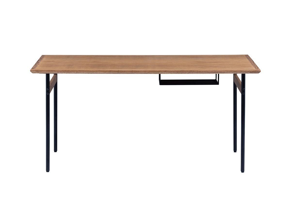 【ノラ/nora / GOODS】のIRORO DINING TABLE / イロロ ダイニングテーブル 幅160cm レッドオーク天板 H脚 インテリア・キッズ・メンズ・レディースファッション・服の通販 founy(ファニー) 　ウッド　Wooden Design　スリム　Slim, Slim Fit　雑誌　Magazine, Fashion Magazine　テーブル　Table, Dining Table　バランス　Balance, Style Balance　モダン　Modern, Contemporary　ホーム・キャンプ・アウトドア・お取り寄せ　Home Living / Home & Lifestyle / Camping Gear / Outdoor Camping　家具・インテリア　Home Furniture & Interior. Stylish & Functional Living Spaces　テーブル　Dining, Coffee & Side Tables　ダイニングテーブル・食卓テーブル　Dining Tables　天板下ラック:アイアンラック|ID: prp329100004879296 ipo3291000000036408670