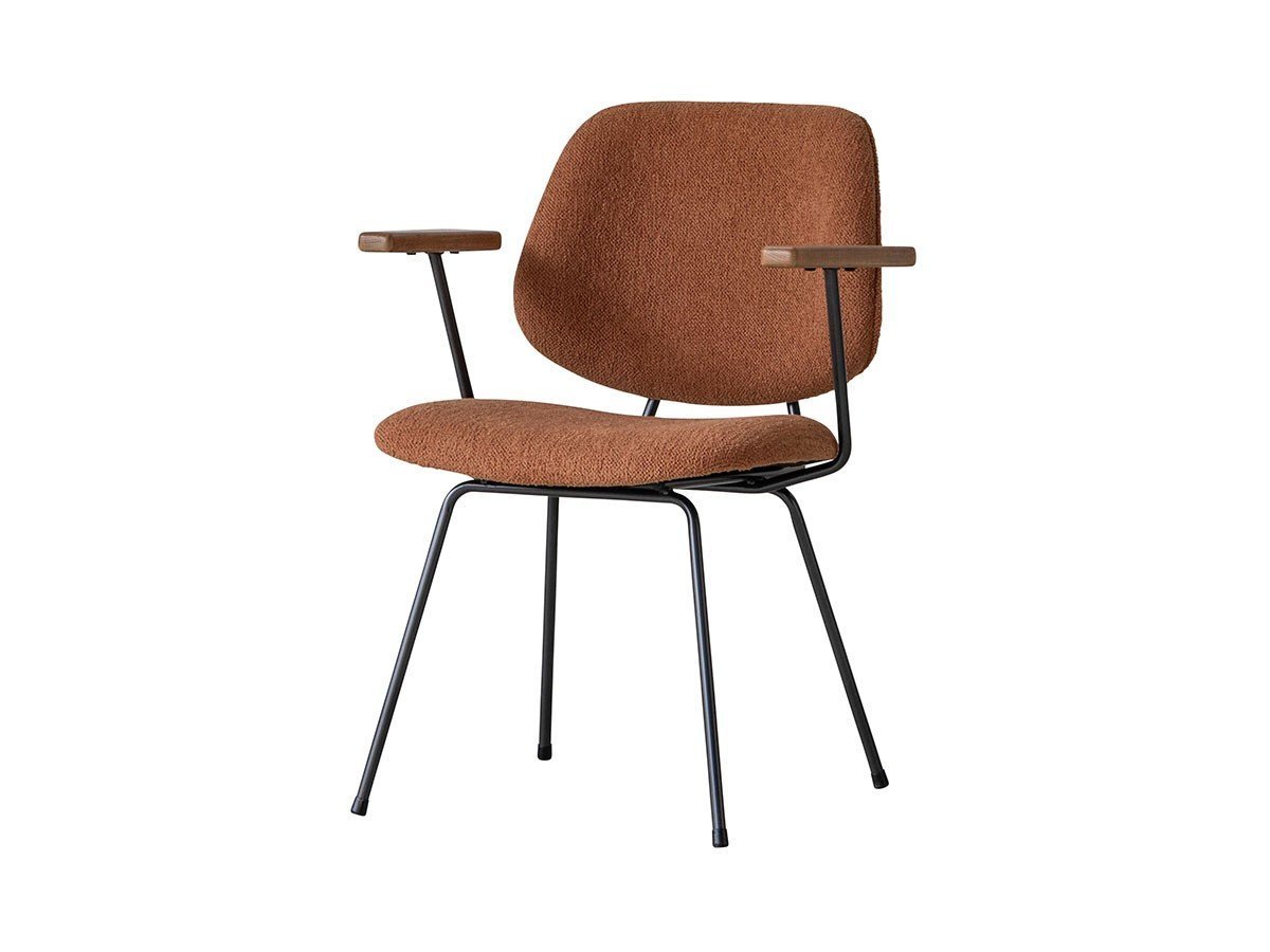 【ノットアンティークス/knot antiques / CRASH GATE / GOODS】のABOCK CHAIR / アボック チェア 肘付(ブークレ / ブラックフレーム) インテリア・キッズ・メンズ・レディースファッション・服の通販 founy(ファニー) 　パイピング　Piping, Trim Design　フレーム　Frame, Outline　ホーム・キャンプ・アウトドア・お取り寄せ　Home Living / Home & Lifestyle / Camping Gear / Outdoor Camping　家具・インテリア　Home Furniture & Interior. Stylish & Functional Living Spaces　チェア・椅子　Seating & Chairs　ダイニングチェア・木製チェア　Dining Chairs　張地:キャメル|ID: prp329100004880151 ipo3291000000036419874