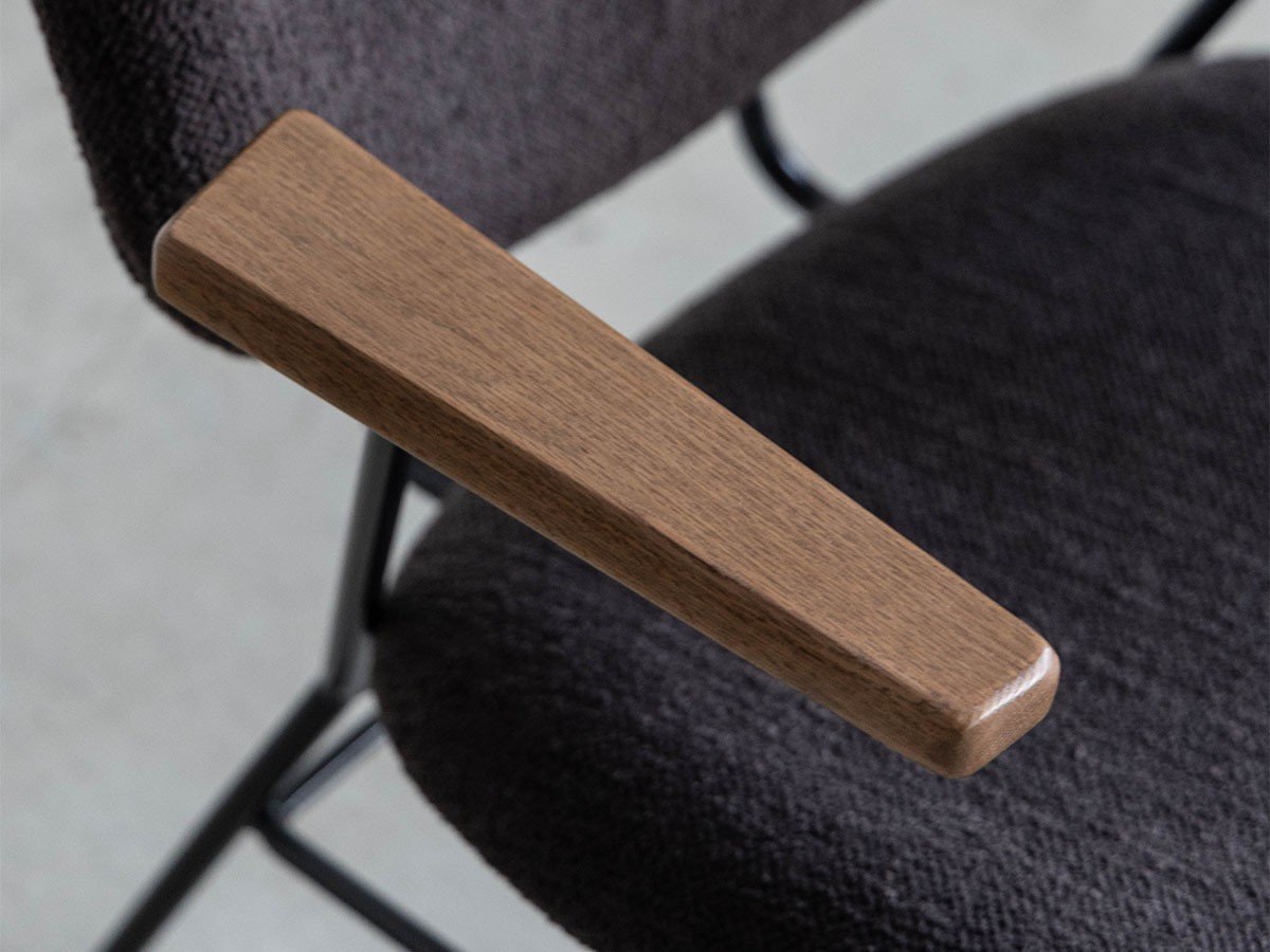 【ノットアンティークス/knot antiques / CRASH GATE / GOODS】のABOCK CHAIR / アボック チェア 肘付(ブークレ / ブラックフレーム) インテリア・キッズ・メンズ・レディースファッション・服の通販 founy(ファニー) 　パイピング　Piping, Trim Design　フレーム　Frame, Outline　ホーム・キャンプ・アウトドア・お取り寄せ　Home Living / Home & Lifestyle / Camping Gear / Outdoor Camping　家具・インテリア　Home Furniture & Interior. Stylish & Functional Living Spaces　チェア・椅子　Seating & Chairs　ダイニングチェア・木製チェア　Dining Chairs　参考イメージ|ID: prp329100004880151 ipo3291000000036419888